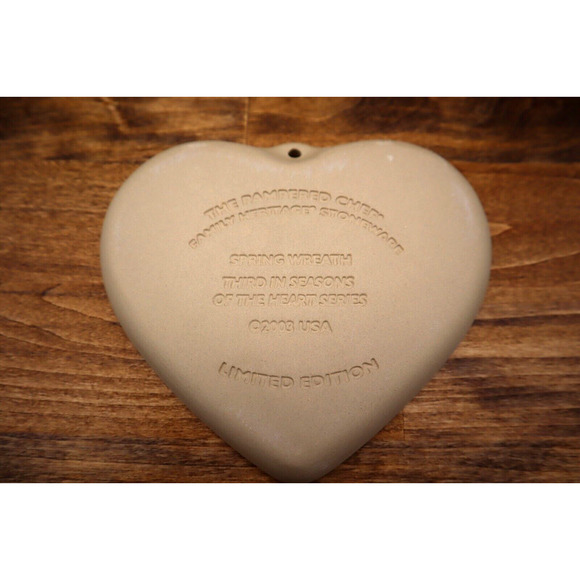 Pampered Chef Cookie Mold Spring Wreath Stoneware Limited Edition 2003 New - Picture 4 of 4